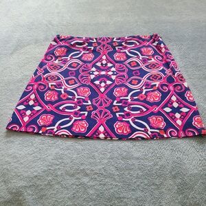 Vineyards Vines 100% Cotton Colorful, Summer, Beach, Lake, Cruise, Skirt Size 8